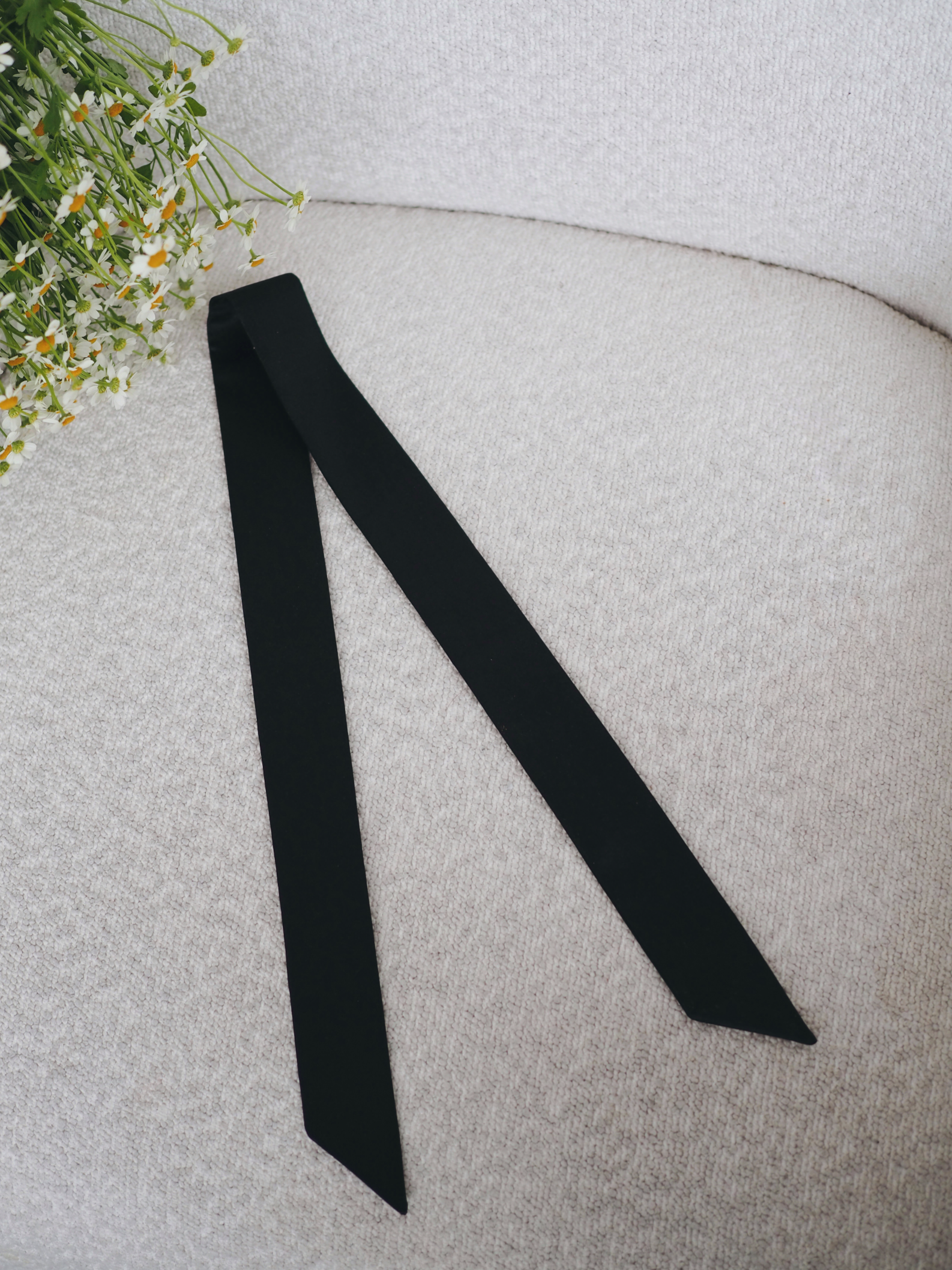 Naturalaus silko plauku juosta